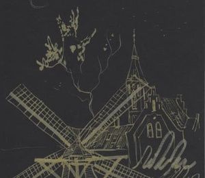 Denmark in Black Gold (Denmark in Black and Gold) gold ink, tinted paper (Golden Ink, Paper)