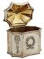 Серебряная русская императорская чайная коробка с монограммой орла