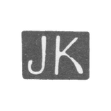 Claymo Master Copf Joseph - Tallin - initials "JK"