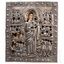 Русская икона святого Николая Мирликийского с серебряной окладом...