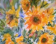 Sunflower canvas, butter