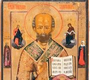 Икона святого Николая Мирликийского. Россия, вторая половина XIX века.