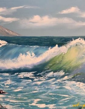 купить Волна холст, масло