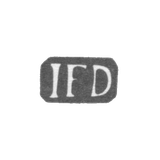 Claymo Master Dors Johann Friedrich - Riga - initials of IFD
