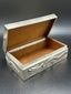 Серебряная коробка (шкатулка) с деревянной отделкой​. Китай, конец 19 века
