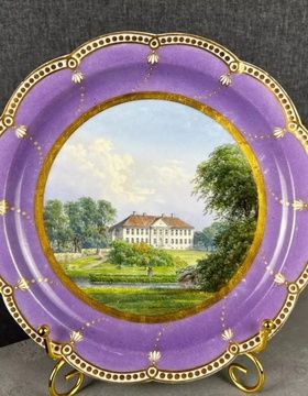 купить Топографическая тарелка Royal Copenhagen, c изображением усадьбы