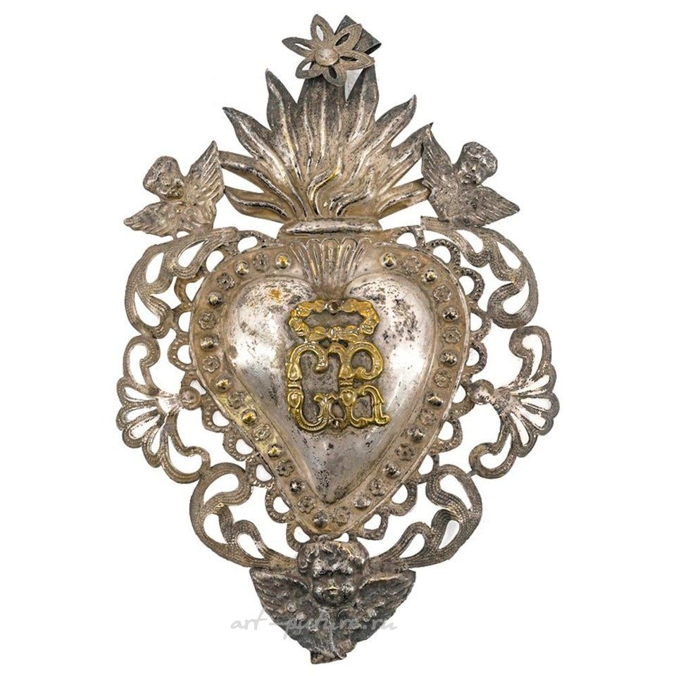 Русское серебро , Антикварная русская серебряная брошь