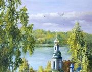 Autumn grace oil, canvas