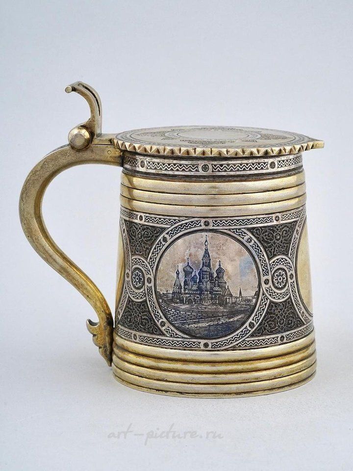 Русское серебро , Русский серебряный чеканной кубок