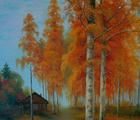 Статуэтка Autumn blues canvas oil