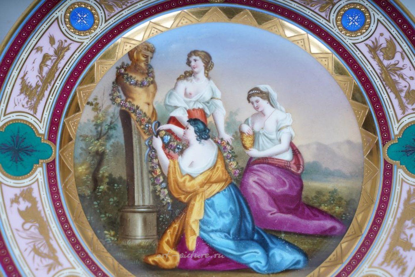 Royal Vienna Porcelain , PAIR OF BISQUE PORCELAIN RELIEF PLAQUES