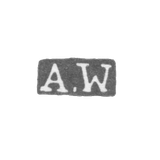 The stigma of the master Vasten Anders Alexander - Leningrad - initials "A.W"