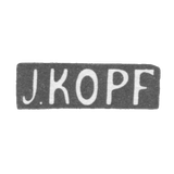 Claymo Master Copf Joseph - Tallin - initials of J.KOPF