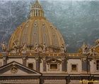 Dome "St. Peter."canvas, silver, acrylic