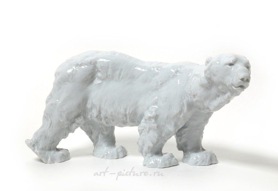 Фарфоровая статуэтка "Медведь". Meissen