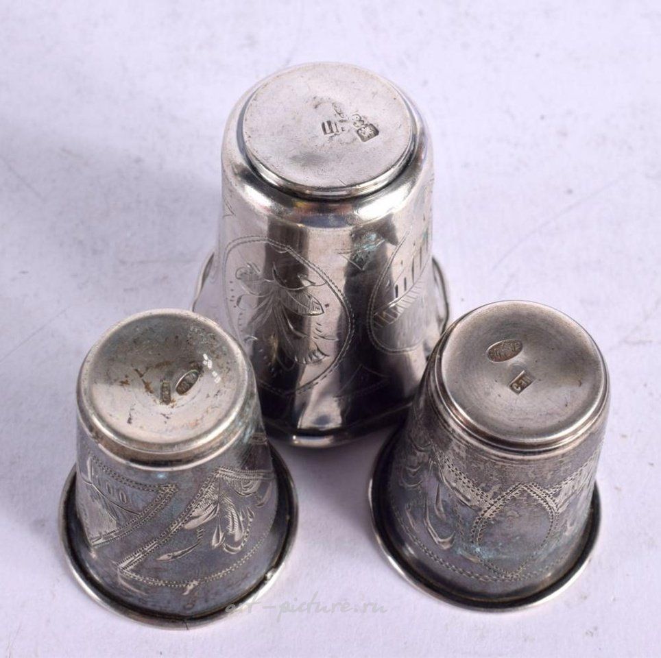 Русское серебро , Три серебряных рюмки