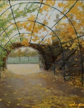 купить Архангельское. Москва. Бумага, гуашь,картон 