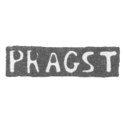 Claymo Master Praguest Johann Christian - Leningrad - initials of PRAGST