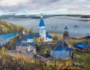 Source on the Volga Acrylic, canvas