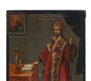 Икона, изображающая святого Димитрия Ростовского, Россия, 19 век