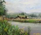 купить Река Дарья масло,холст
