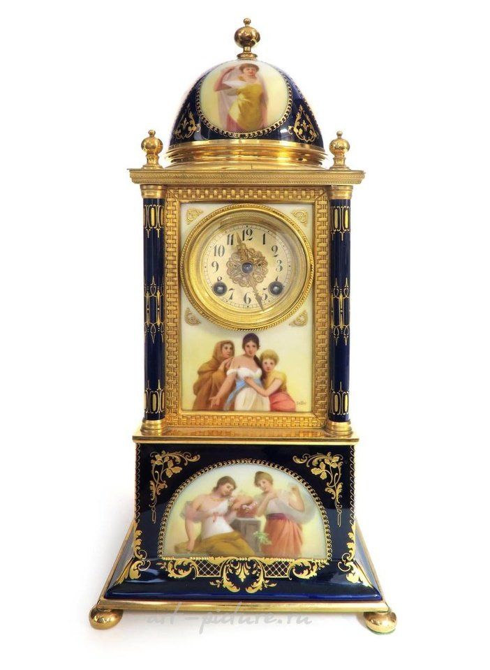 Royal Vienna , Часы из фарфора Royal Vienna, около 1880 года