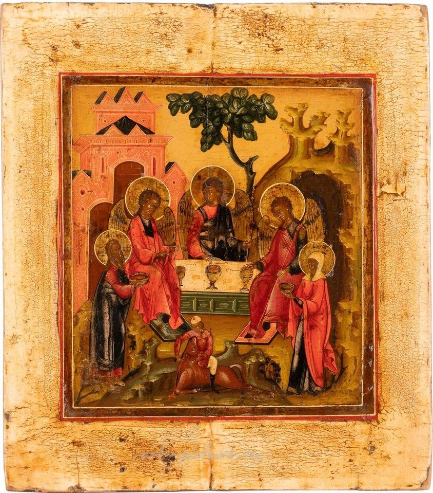 Русское серебро , Русская икона Святой Троицы Ветхого Завета