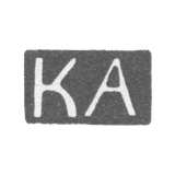 The stigma of the unknown master Tallinn - the initials "KA" - 1924-1940.