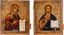 Два иконы из деисуса: Христос Пантократор и Матерь