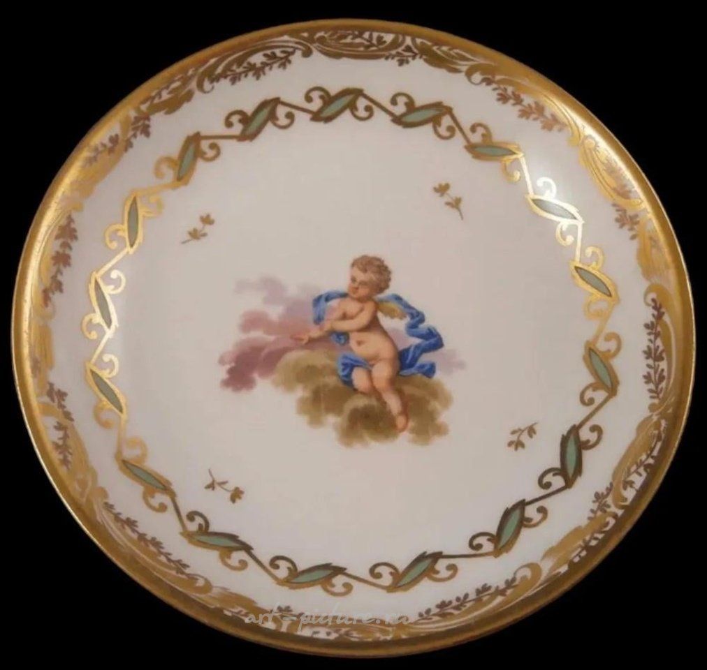 Royal Vienna Porcelain , 18TH C ROYAL VIENNA CUP AND SAUCER