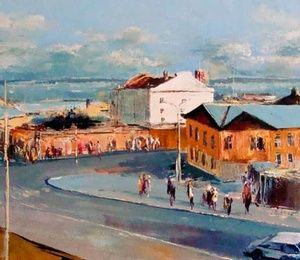 Samara. Vid on the Volga oil, canvas