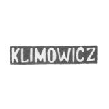 The stigma of the master Klimovich - Minsk - initials "Klimowicz" - 1889
