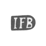 The hallmark of Master Brandt Johann Friedrich - Riga - initials "IFB".