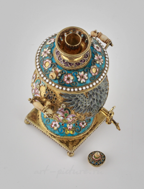 "Silver miniature Samovar. Vasily Konvalenko"