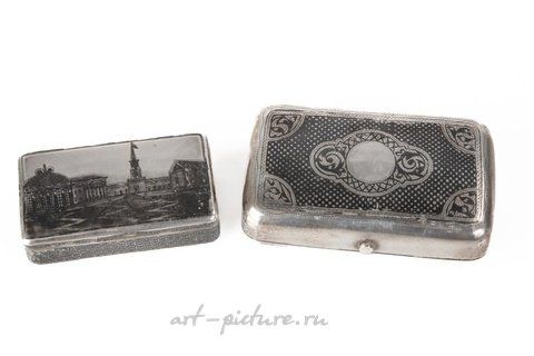 Русское серебро, Серебряные гравированные портсигары