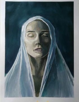 купить В сумерках Гуашь, бумага