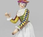купить Танцующая Колумбина из итальянской комедии: фарфоровая фигурка Мейссена, 1924-1934 гг.