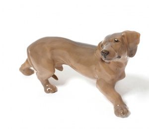 Porcelain figurine "Dachshund".Royal Copenhagen.
