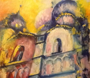 Dome canvas oil