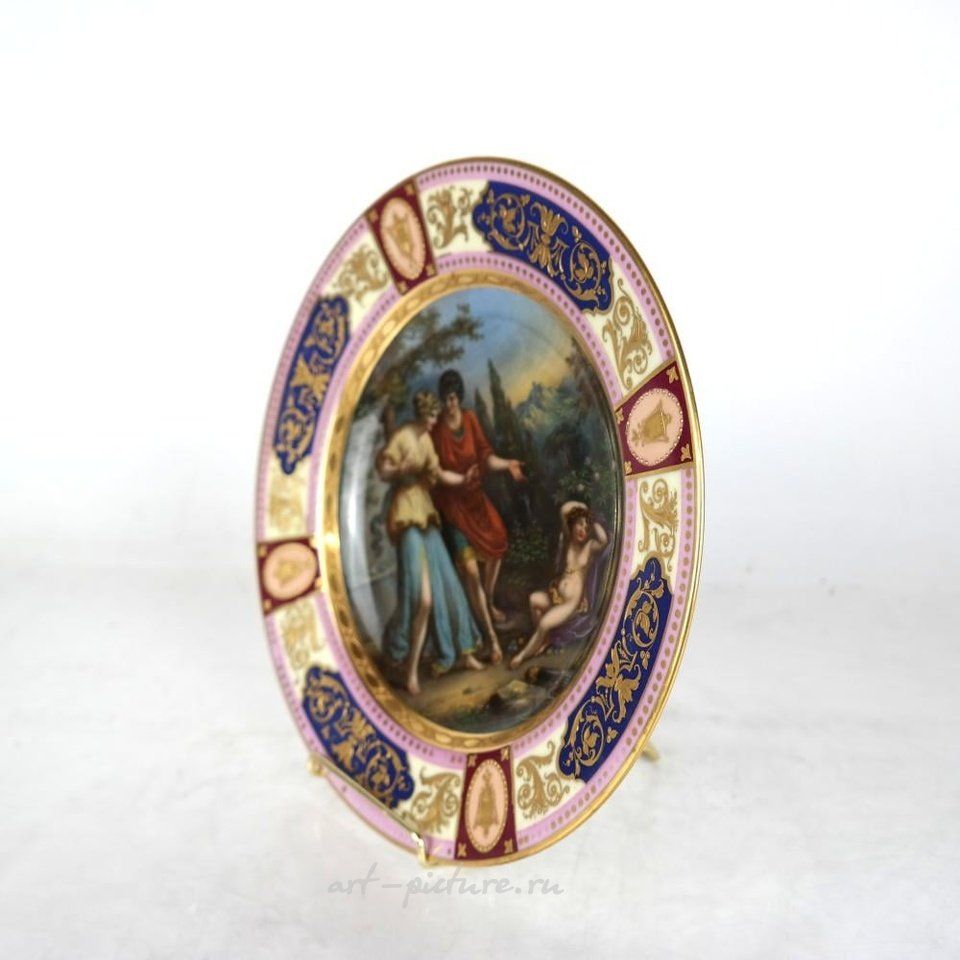 Royal Vienna Porcelain , Royal Vienna Octagonal Plate