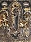 Серебряная православная икона "Госпожа Радость всем печальным" 1843 год