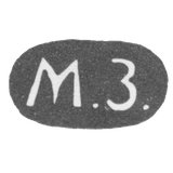 Claymo of an unknown master - initials of M.Z. - 1882.