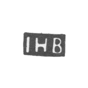 Клеймо мастера Блом Иоганн Генрик - Ленинград - инициалы "IHB"