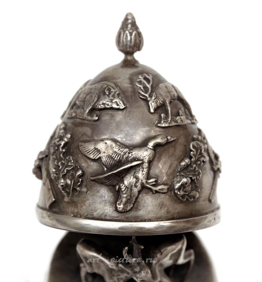 Russian silver , THE IMPERIAL RUSSIAN SILVER HUNTING EGG BY CYPRIAN LABECKI, ...