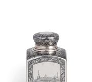 Серебряная и ниелловая шкатулка для чая, Москва, 1899-1908, ювелир...