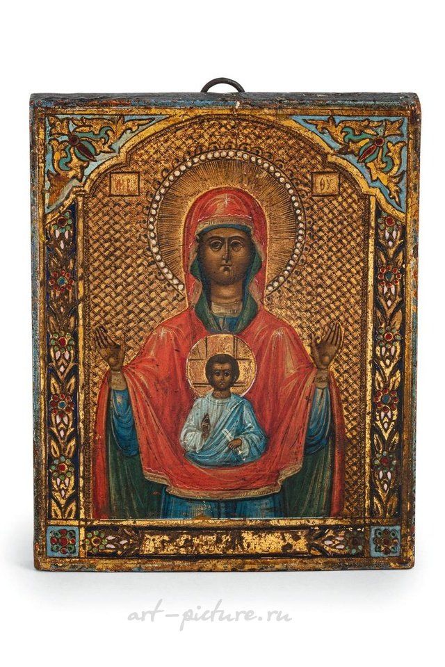 Русское серебро , Икона "Богородица Знамение", Россия, конец XI века...