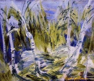 Predpersight of spring oil, canvas