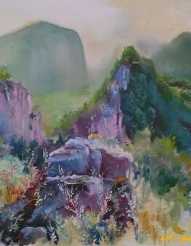 купить Китай горы масло холст