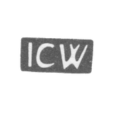 The stigma of the master Vikhman Johann Karl - Riga - initials "ICW" - 1797