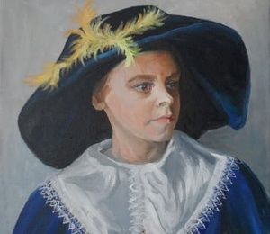 Portrait of son canvas, oil